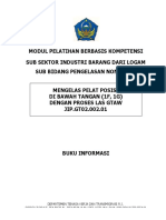 Modul Pelatihan Berbasis Kompetensi Sub Sektor Industri Barang Dari Logam Sub Bidang Pengelasan Non Smaw