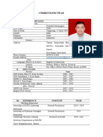 Curriculum Vitae: I. Personal Details