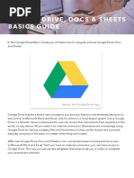 Google Drive, Docs & Sheets Basics Guide