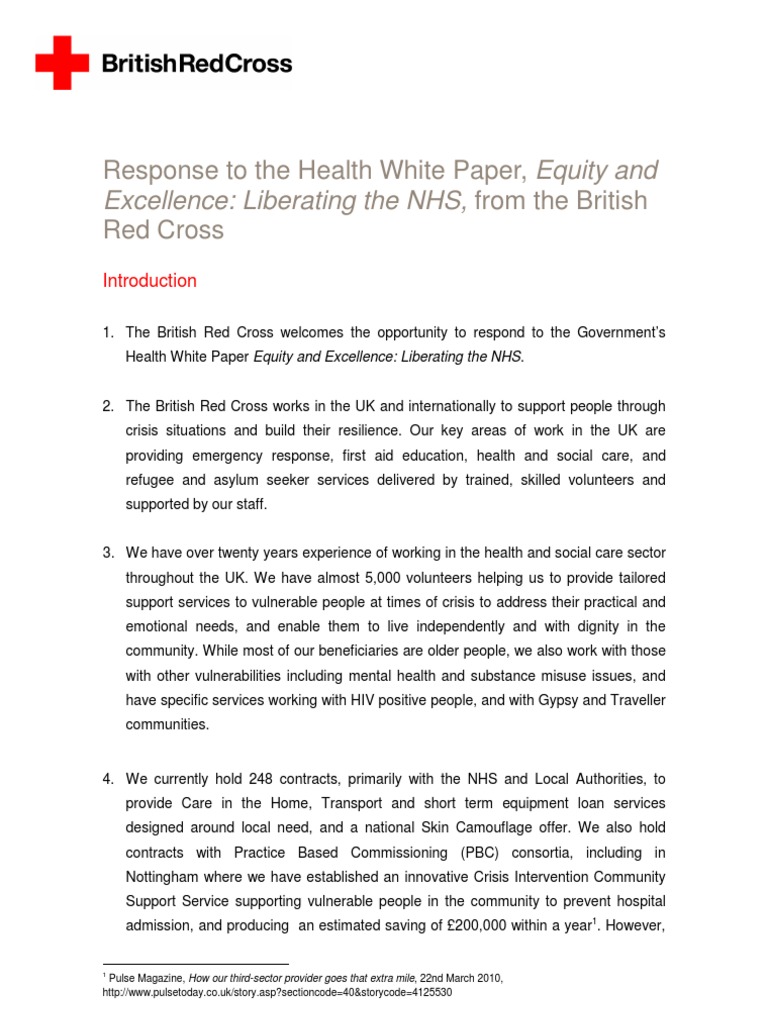 British Red Cross Employee Benefits Overview | PDF | National Health ...