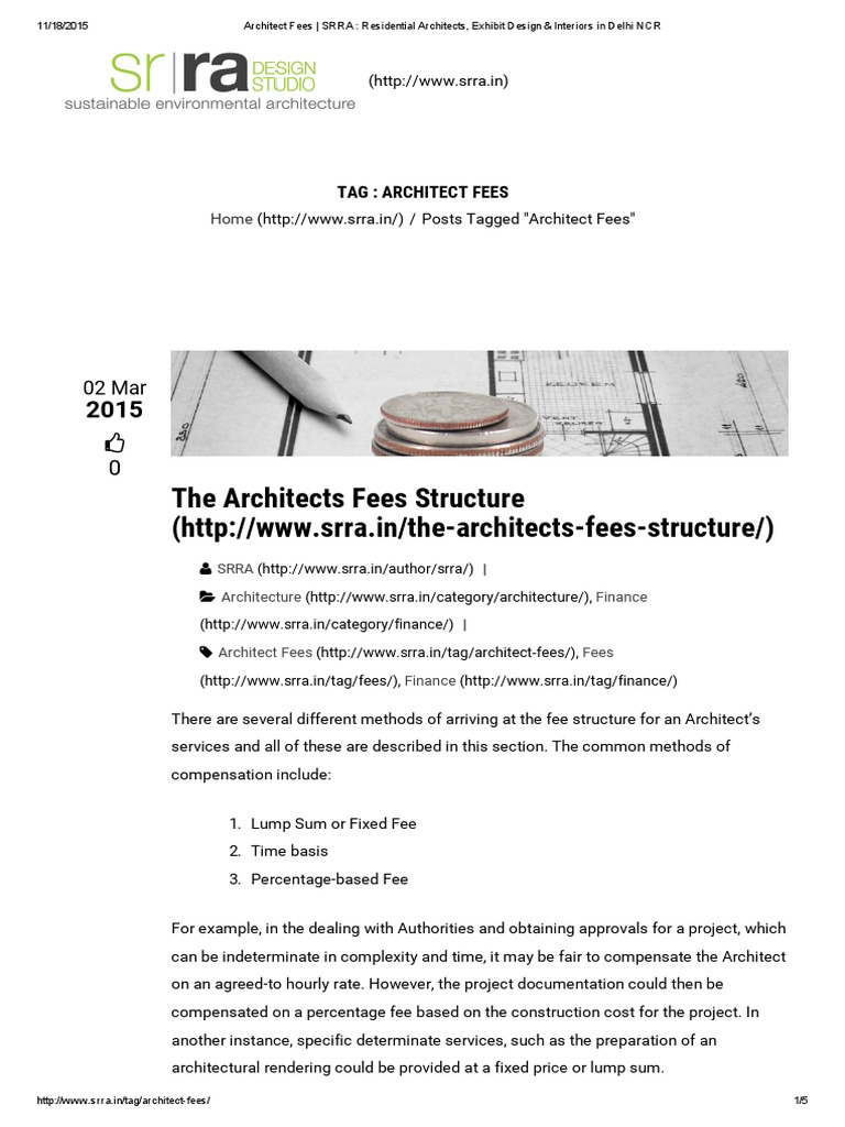 Architect Fees SRRA Residential Architects, Exhibit Design