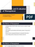 Chapter 2 - The History and Evaluation of Management