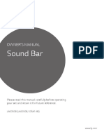 Sound Bar: Owner'S Manual