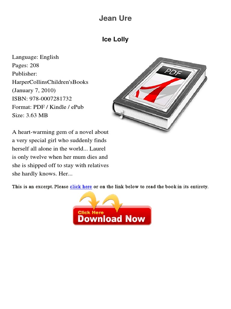 Ice Lolly Jean Ure 3291611 PDF PDF E Books Online Services