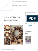 How To DIY Pine Cone Wreath and Topiary - WWW - FabArtDIY