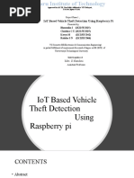 Iot Based Vehicle Theft Detection Using Raspberry Pi: Mrs. S Nandini