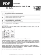 G74 End Face Grooving Cycle (Group 00) - Lathe: Haas Technical Documentation