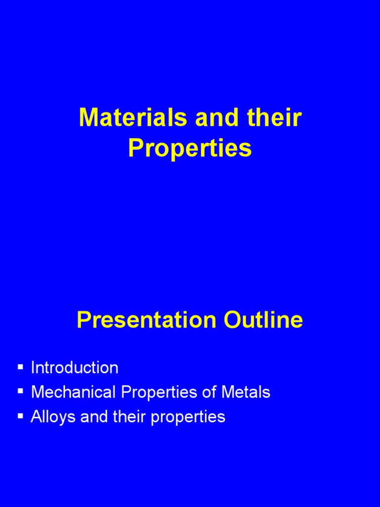 Mechanical Properties of Metals | PDF | Ductility | Deformation ...