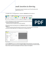 Benchmark Insertion in Drawing