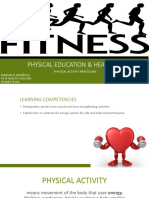 Physical Education & Health 11: Physical Activity Practicum Marvin B. Broñoso Pe & Health Teacher 09186975164
