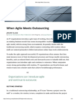 Agile in Outsourcing