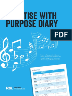Practise with purpose diary: Rockschool's guide to productive practice
