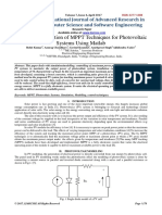 Modelling/Simulation of MPPT Techniques For Photovoltaic Systems Using Matlab