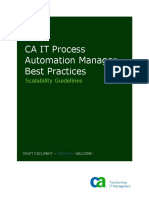 CA IT Process Automation Manager Best Practices: Scalability Guidelines