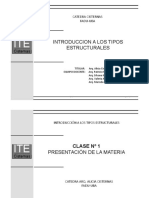 Introducción a los Tipos Estructurales: Presentación de la Cátedra Cisternas (FADU-UBA