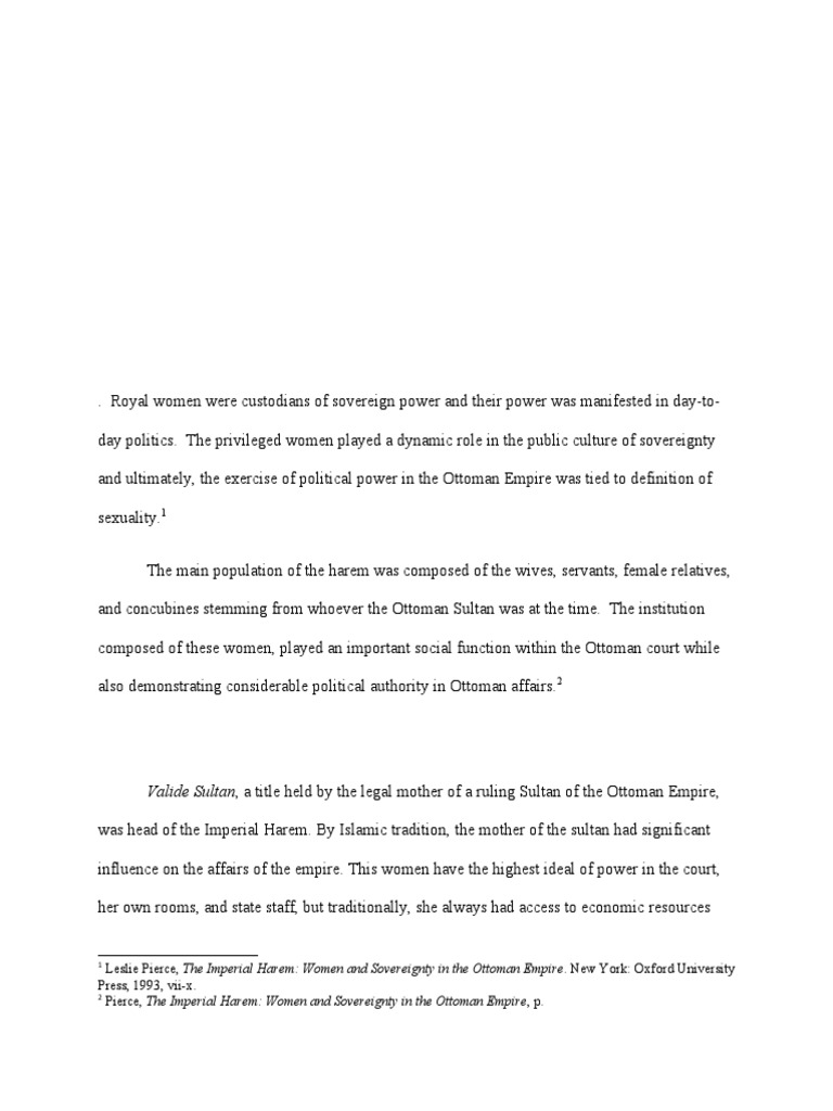 The Harem A Place of Power For Women Download Free PDF Ottoman