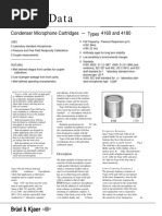 Product: Condenser Microphone Cartridges - Types 4160 and 4180