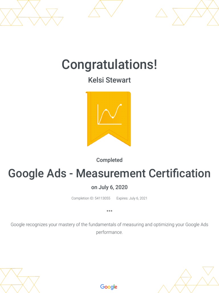 Google Ads Measurement Certification Google Pdf Pdf
