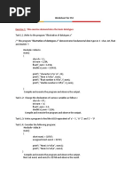 Worksheet For CS3