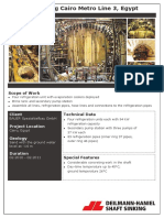 Ground Freezing Cairo Metro Line 3, Egypt: Scope of Work