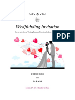 Wedjfuhding Invitation: Young Won