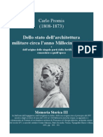 PROMIS Carlo. On Military Architecture in The Early 16th Century. 1841