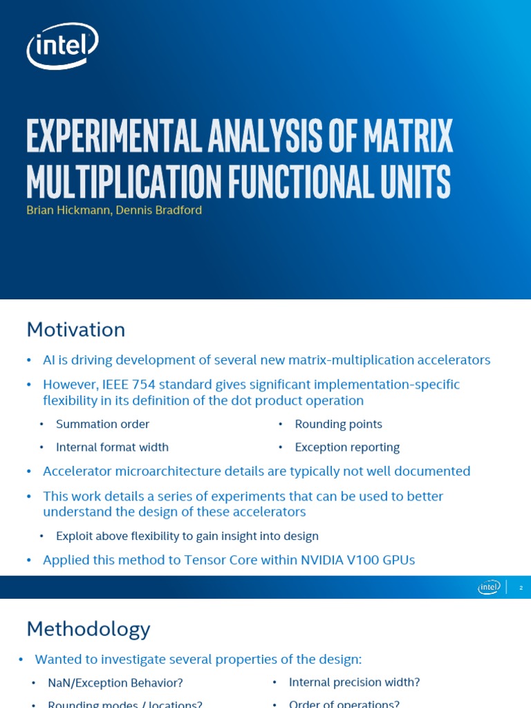 Insights on Matrix Multiplication Accelerators | PDF | Computer ...