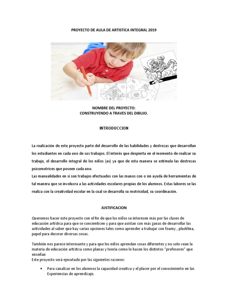 Proyecto de Aula Artistica | PDF | Creatividad | Aprendizaje