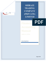 Finance & Accounting Manual: Shirazi Trading Company (Private) Limited