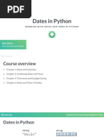 Dates in Python