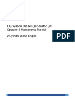 FG Wilson Diesel Generator Set Operator & Maintenance Manual. 2 Cylinder Diesel Engine (1)