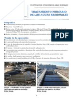 Operator Fact Sheet 4 TRATAMIENTO PRIMARIO DE LAS AGUAS RESIDUALES