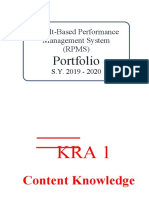 Portfolio: Result-Based Performance Management System (RPMS)
