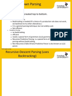 Top-Down Parsing: The Parse Tree Is Created Top To Bottom. Top-Down Parser