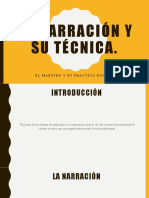 La Narración y Su Técnica