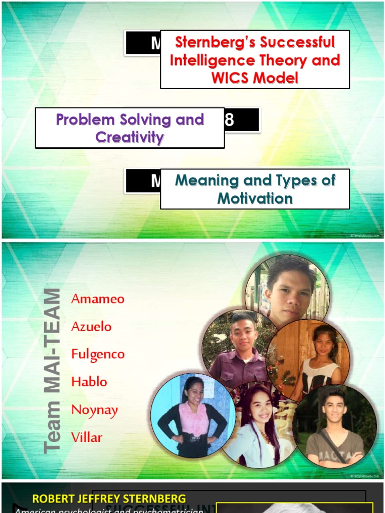 Sternberg's WICS Model Explained | PDF | Intelligence | Creativity