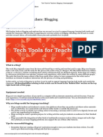 Tech Tools For Teachers - Blogging - Onestopenglish