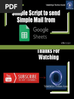 Simple Script To Send Simple Mail From Google Sheets