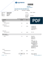 Buletin de Analize Medicale: Nr. Trimitere: 268 Data Trimitere