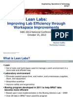 Lean Labs:: Improving Lab Efficiency Through Workspace Improvements