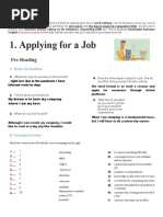 Applying For A Job: Pre-Reading