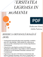 Diversitatea Religioasa in Romania