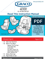 Do Not Install or Use This Child Restraint Until You Read and Understand The Instructions in This Manual