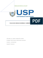 "Año de La Universalización de La Salud": Facultad de Ciencias Económicas Y Administrativas