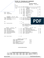 Bachelor Technology Grade Card (Provisional)