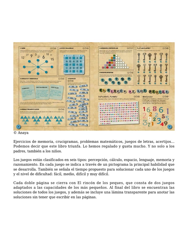 Juegos de Inteligencia para Toda La Familia | PDF