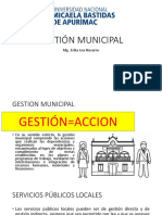 Ppt-Gestión Municipal - Servicios Públicos