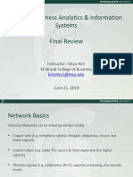 ITM 209 Business Analytics & Information Systems Final Review