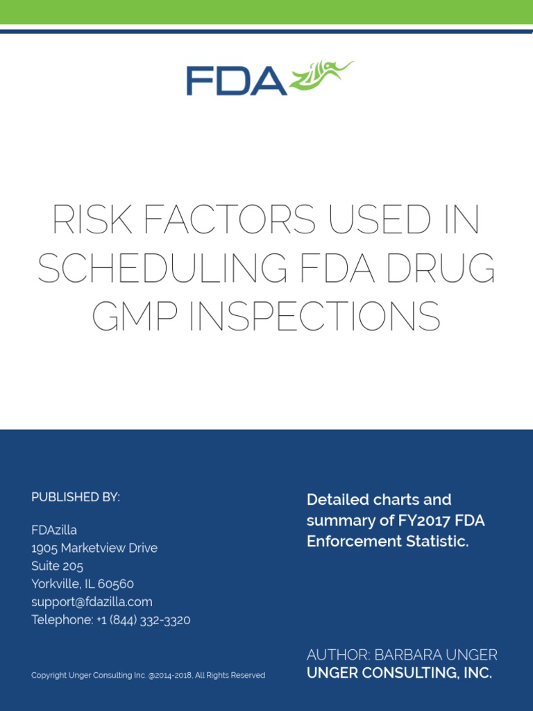 Drug Inspection Scheduling | PDF | Food And Drug Administration ...
