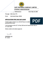 Port Harcourt Refining Company Limited: (Internal Memorandum)